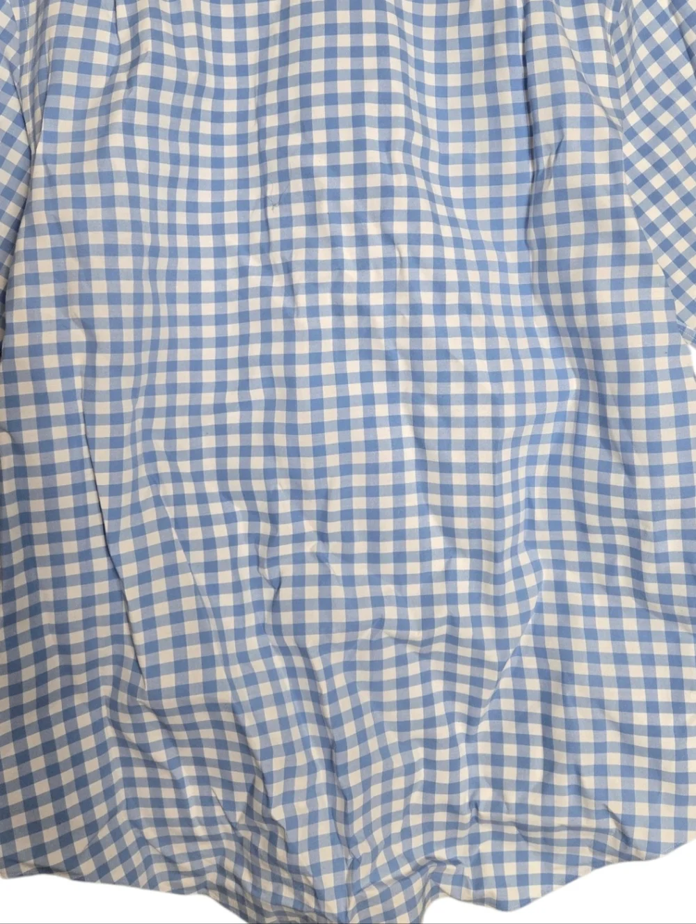 Ledbury Classic Light Blue Gingham Check Dress Shirt Stretch Cotton 15.5 Medium - Picture 5 of 8